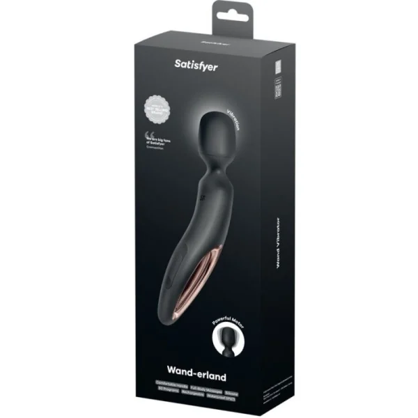 WAND ERLAND VIBRIERENDES MASSAGER SCHWARZ VON SATISFYER WAND