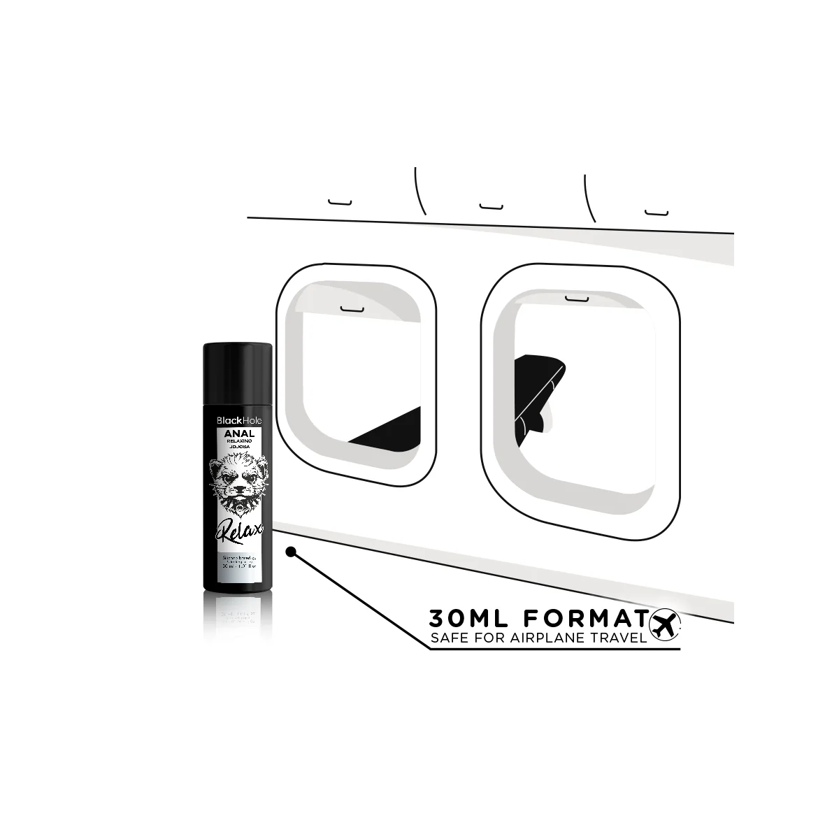 ANAL ENTSPANNENDE JOJOBA RELAX SILIKONBASIS 30 ML VON BLACK HOLE