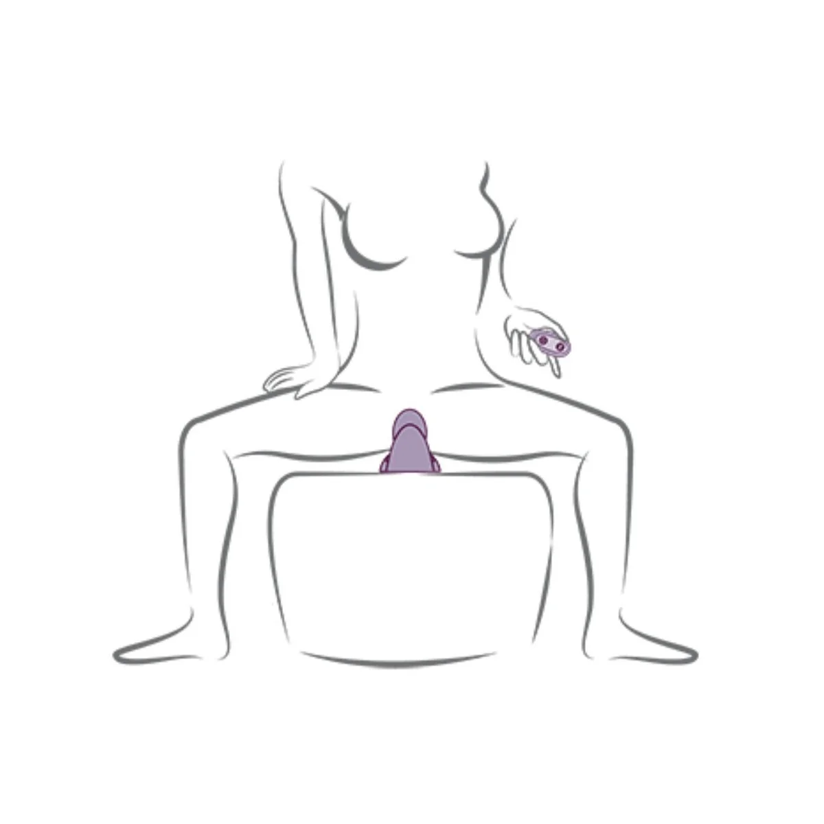 RUBY GLOW PURPLE SIT-ON VIBRATOR VON ROCKS-OFF