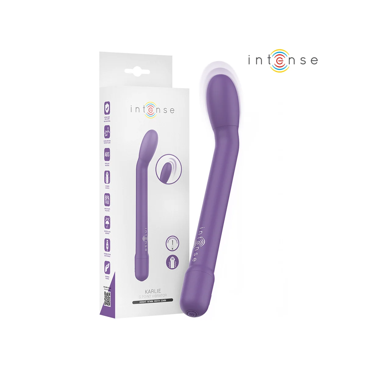 KARLIE WIEDERAUFLADBARER G-SPOT-STIMULATOR LILA VON INTENSE FUN