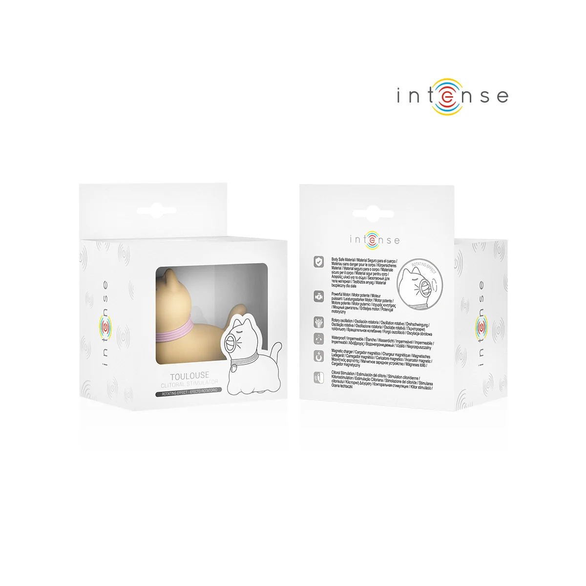 TOULOUSE STIMULATOR MIT 360º ROTIERENDER ZUNGE GELB VON INTENSE FUN