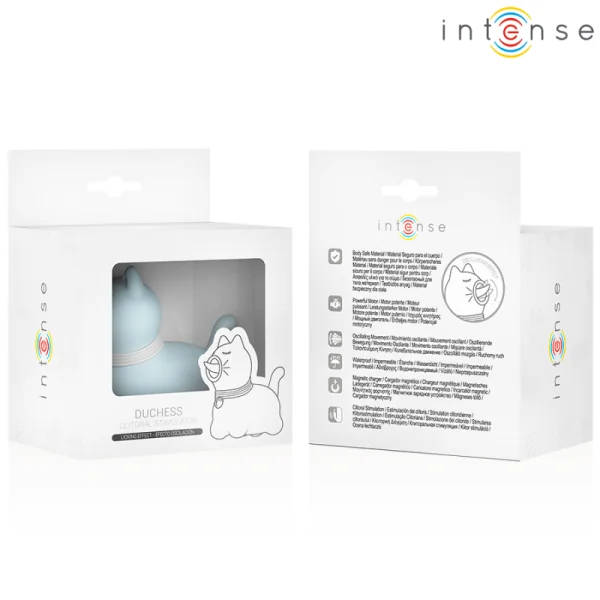 DUCHESS STIMULATOR MIT ROTIERENDER ZUNGE 360º BLAU VON INTENSE FUN