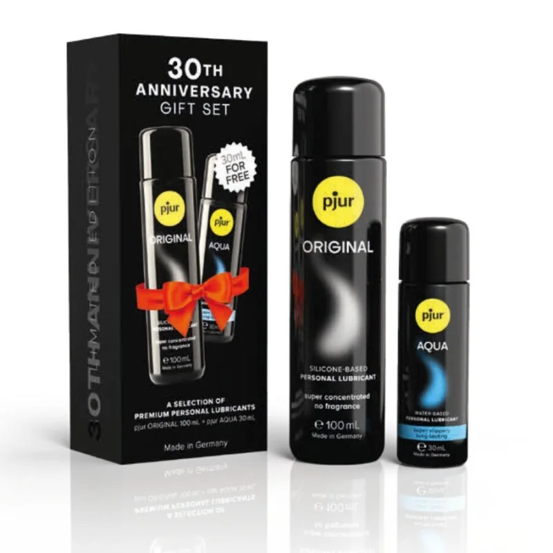 SET 30 JAHRESTAG PJUR ORIGINAL 100 ML + PJUR AQUA 30 ML ALS GESCHENK VON PJUR