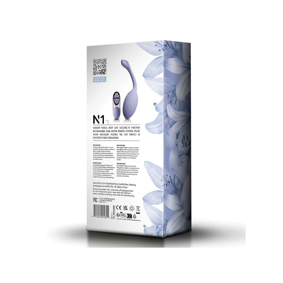 N1 KEGEL-BECKENMASSAGEGERÄT MIT FERNBEDIENUNG VON NIYA