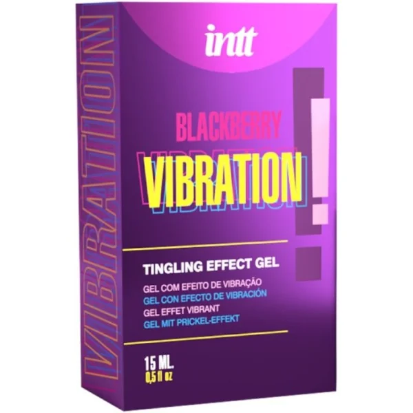 FLÜSSIGE VIBRATIONSGEL MIT BROMBEERGESCHMACK 15 ML VON INTT RELEASES