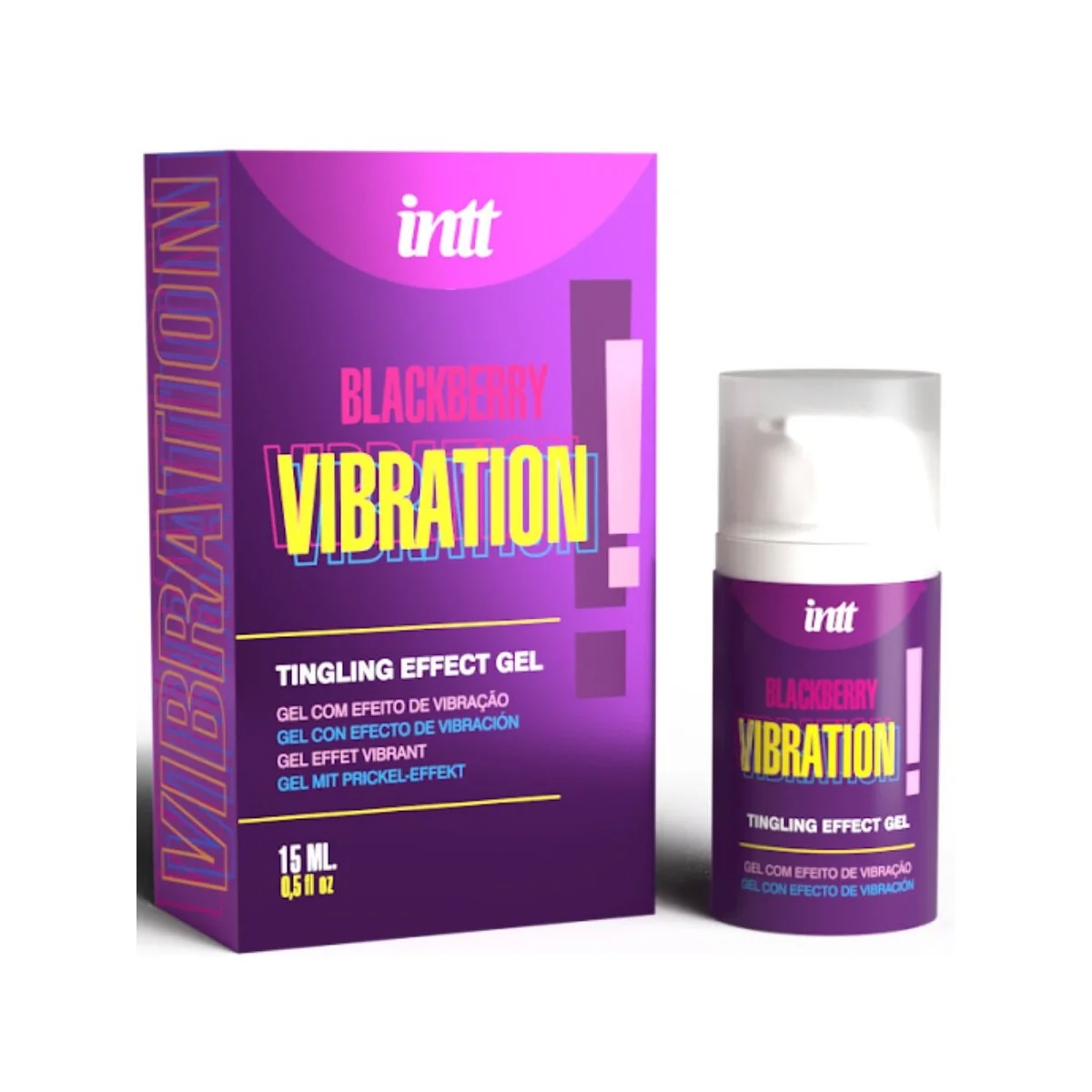 FLÜSSIGE VIBRATIONSGEL MIT BROMBEERGESCHMACK 15 ML VON INTT RELEASES