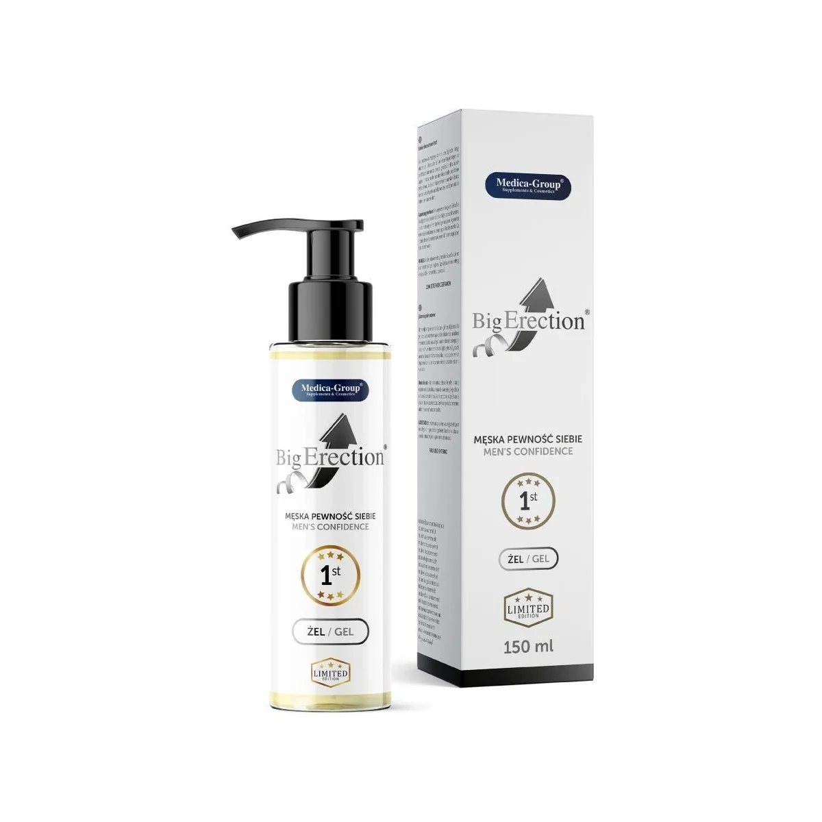 INTIMGEL FÜR MÄNNER ZUR VERSTÄRKUNG DER EREKTION 150 ML VON MEDICA GROUP