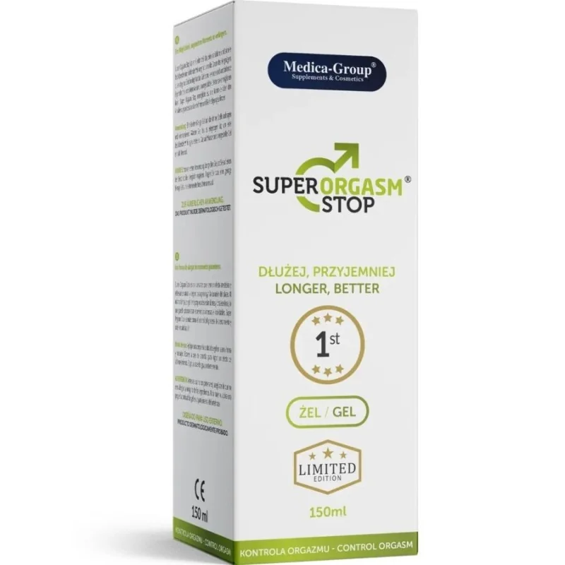 SUPER ORGASM STOP INTIMGEL FÜR MÄNNER 150 ML VON MEDICA GROUP 2