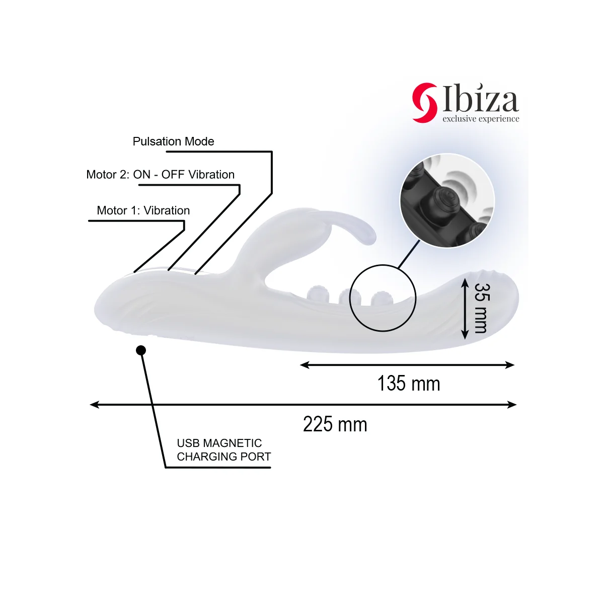 VIBRIERENDES RABBIT MIT PULSATION VON IBIZA
