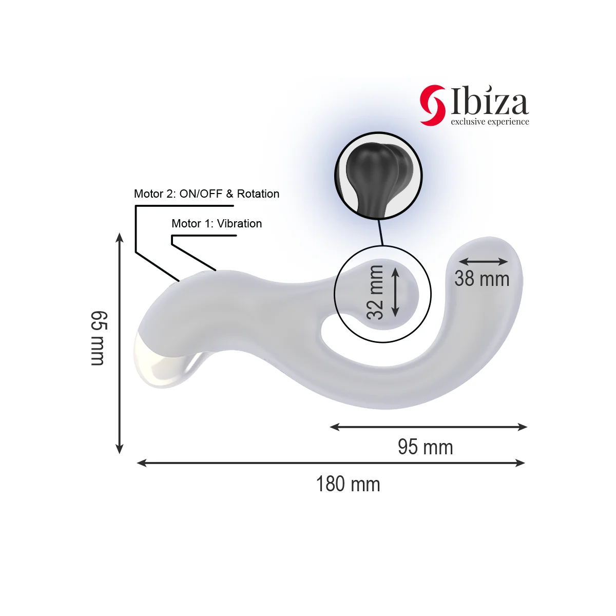 VIBRIERENDER & ROTIERENDER STIMULATOR VON IBIZA