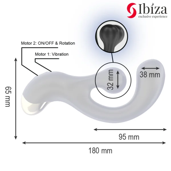 VIBRIERENDER & ROTIERENDER STIMULATOR VON IBIZA
