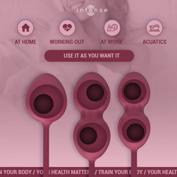 CHARLI KEGEL BALL KIT BURGUND VON INTENSE HEALTH & FUN