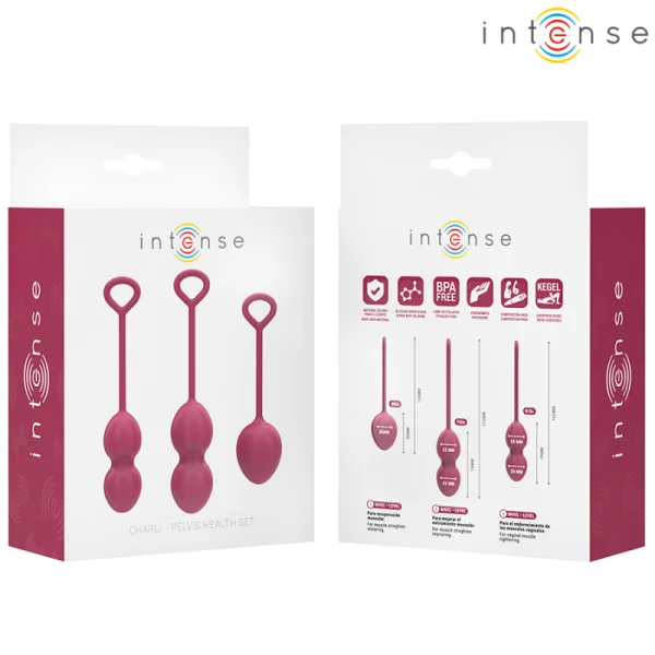 CHARLI KEGEL BALL KIT BURGUND VON INTENSE HEALTH & FUN