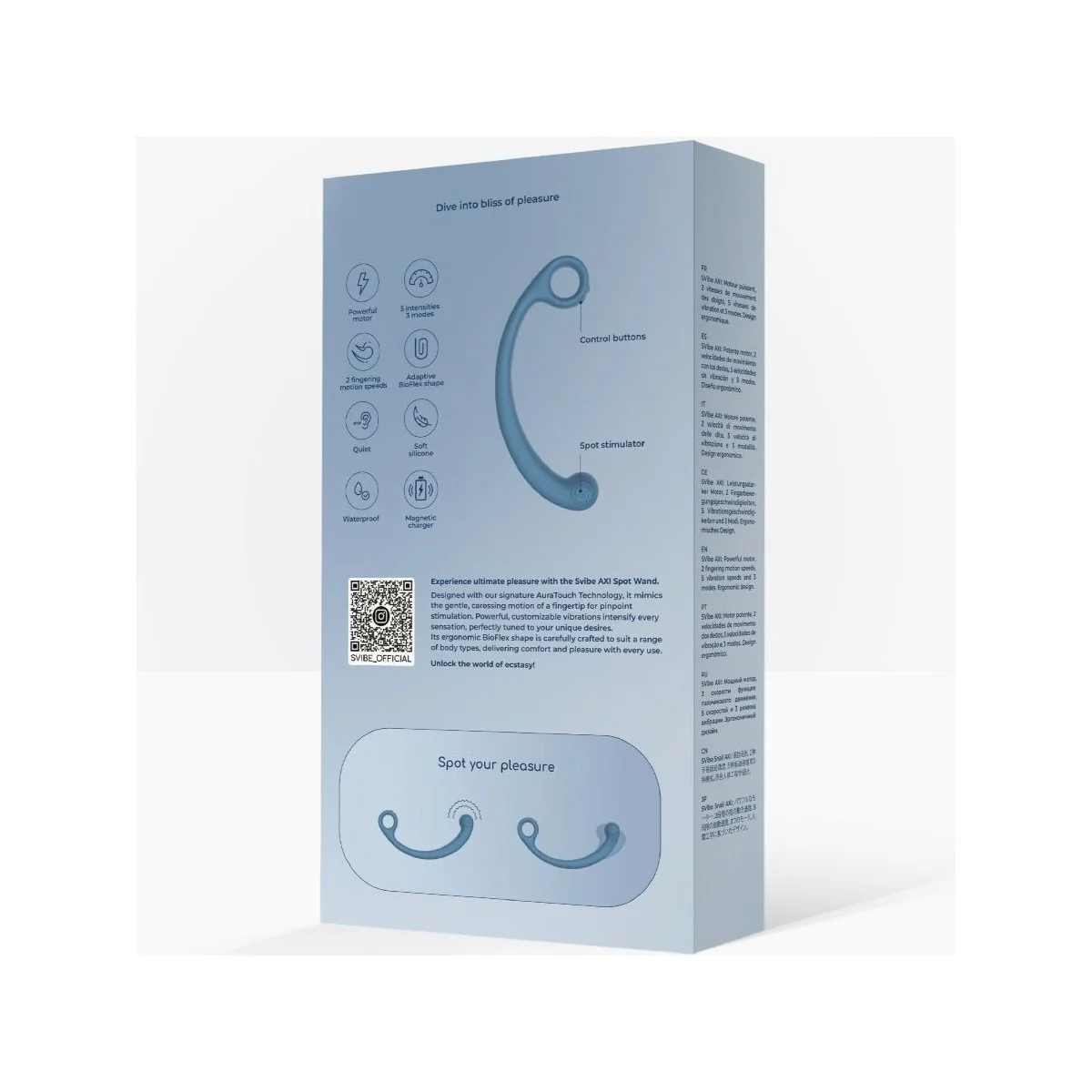 AXI VIBRIERENDER MASSAGESTAB BLAU VON SNAIL VIBE