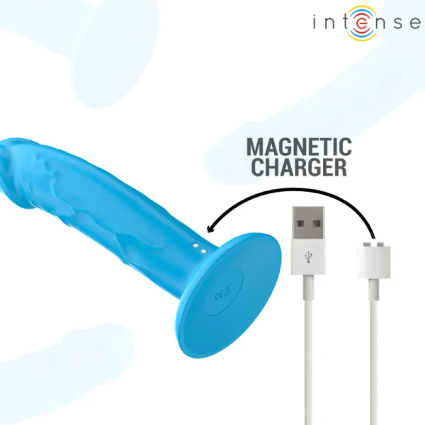 PHOEBE REALISTISCHER VIBRATOR 10 VIBRATIONEN BLAUE MIT FERNBEDIENUNG VON INTENSE FUN