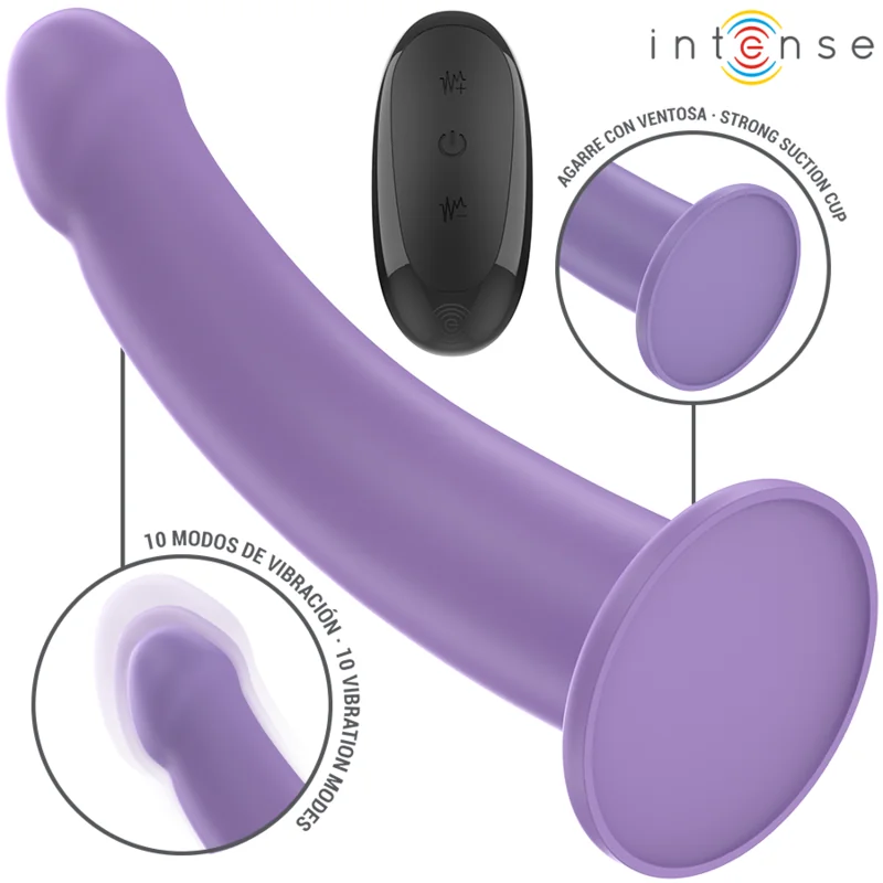 EDDIE VIBRATOR 17,5 CM 10 VIBRATIONEN LILA MIT FERNBEDIENUNG VON INTENSE FUN 2