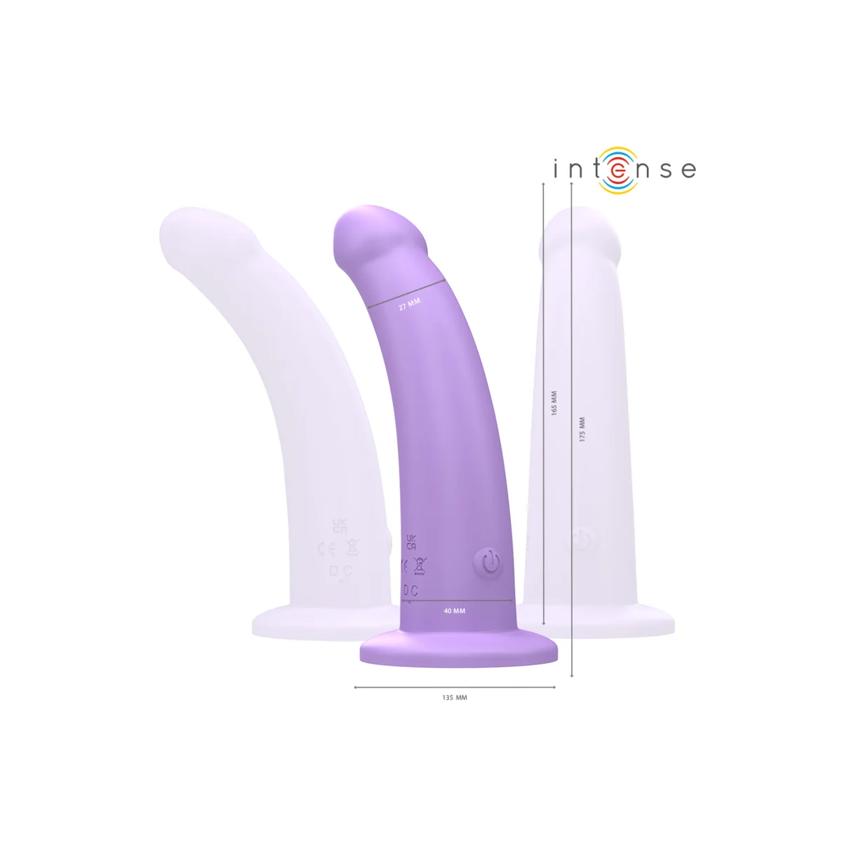 EDDIE VIBRATOR 17,5 CM 10 VIBRATIONEN LILA MIT FERNBEDIENUNG VON INTENSE FUN