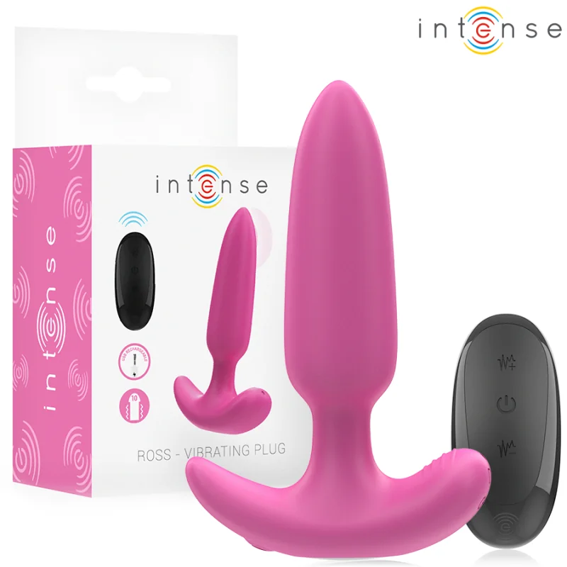 ROSS ANAL PLUG 10 VIBRATIONEN ROSA MIT FERNBEDIENUNG VON INTENSE ANAL TOYS