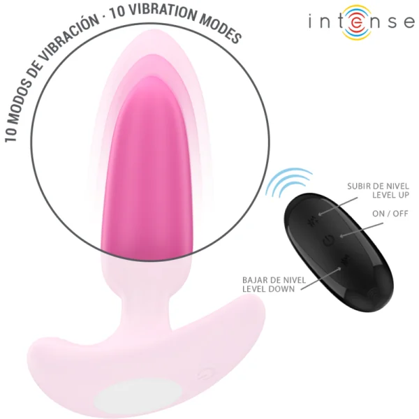 ROSS ANAL PLUG 10 VIBRATIONEN ROSA MIT FERNBEDIENUNG VON INTENSE ANAL TOYS
