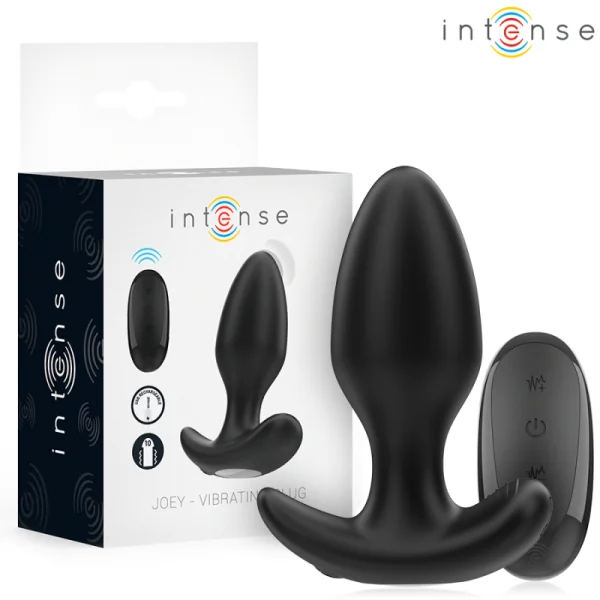 JOEY ANAL PLUG 10 VIBRATIONEN SCHWARZ MIT FERNBEDIENUNG VON INTENSE ANAL TOYS