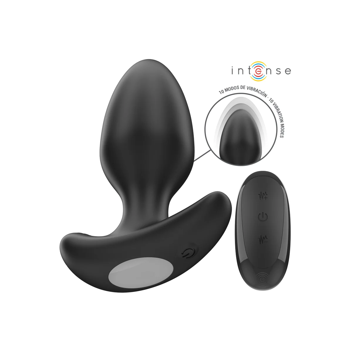 JOEY ANAL PLUG 10 VIBRATIONEN SCHWARZ MIT FERNBEDIENUNG VON INTENSE ANAL TOYS