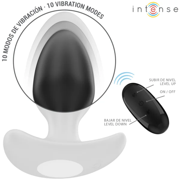 JOEY ANAL PLUG 10 VIBRATIONEN SCHWARZ MIT FERNBEDIENUNG VON INTENSE ANAL TOYS