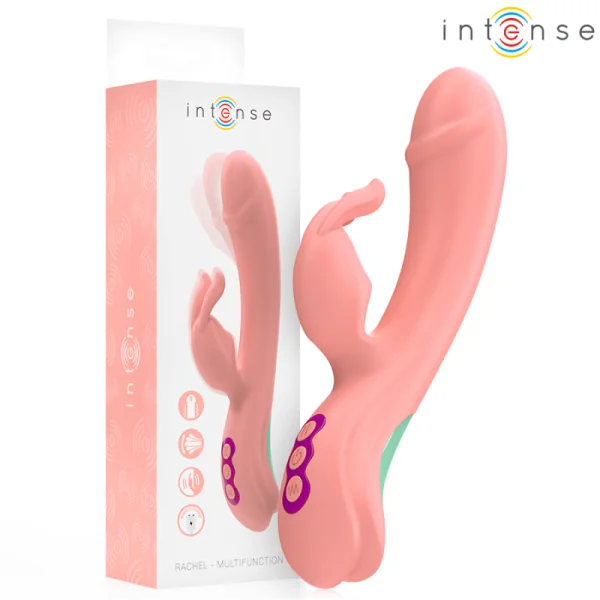 RACHEL RABBIT VIBRATOR 5 VIBRATIONEN ROSA VON INTENSE FUN