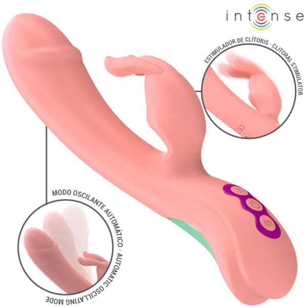 RACHEL RABBIT VIBRATOR 5 VIBRATIONEN ROSA VON INTENSE FUN