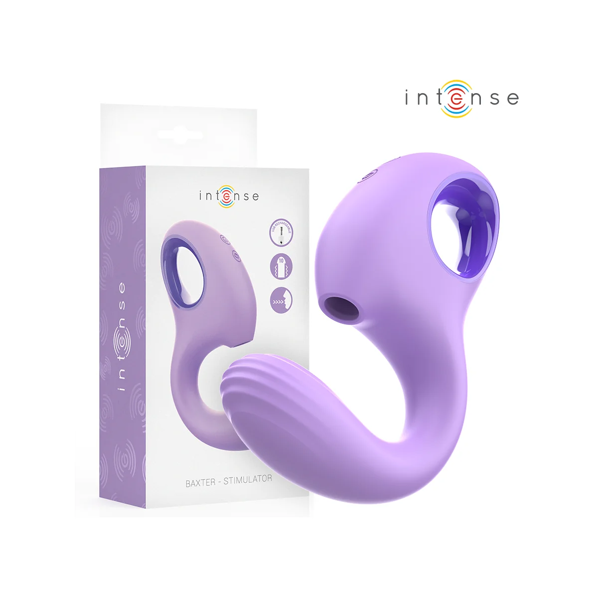 BAXTER VIBRATOR & STIMULATOR VIOLETT VON INTENSE FUN