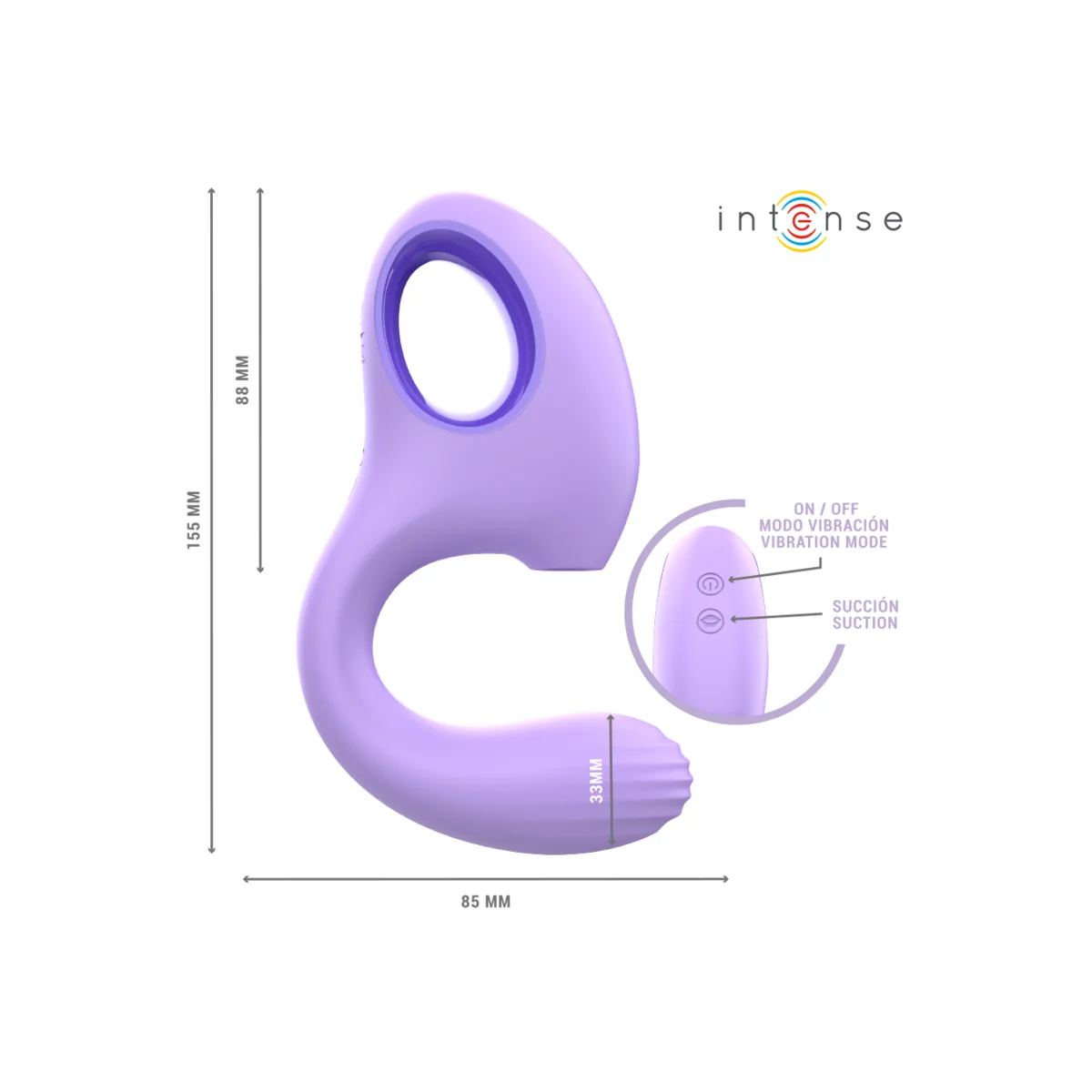 BAXTER VIBRATOR & STIMULATOR VIOLETT VON INTENSE FUN