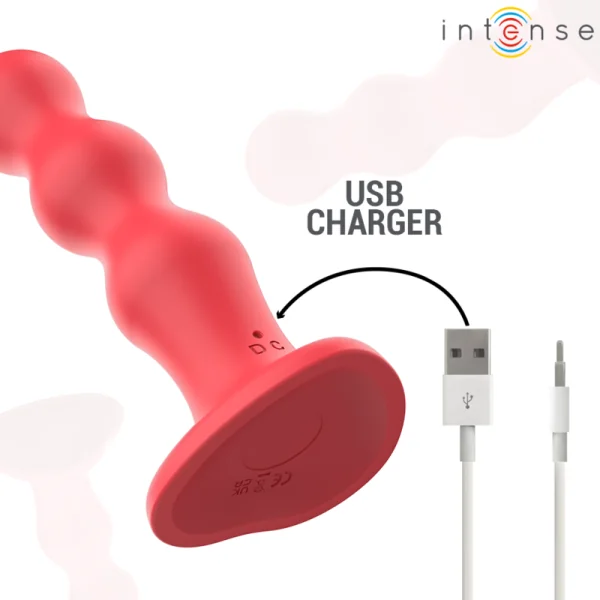 CODY VIBRATOR MIT SAUGNÄPFEN ROTE MIT FERNBEDIENUNG VON INTENSE FUN