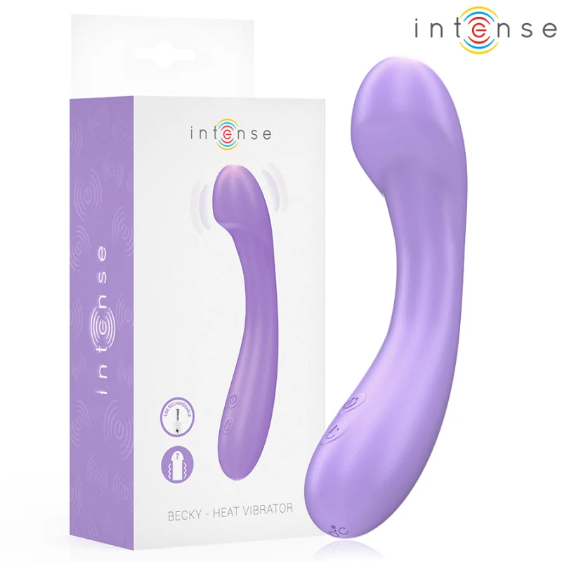 BECKY VIBRATOR 19 CM HEIZBAR 7 VIBRATIONEN LILA VON INTENSE FUN