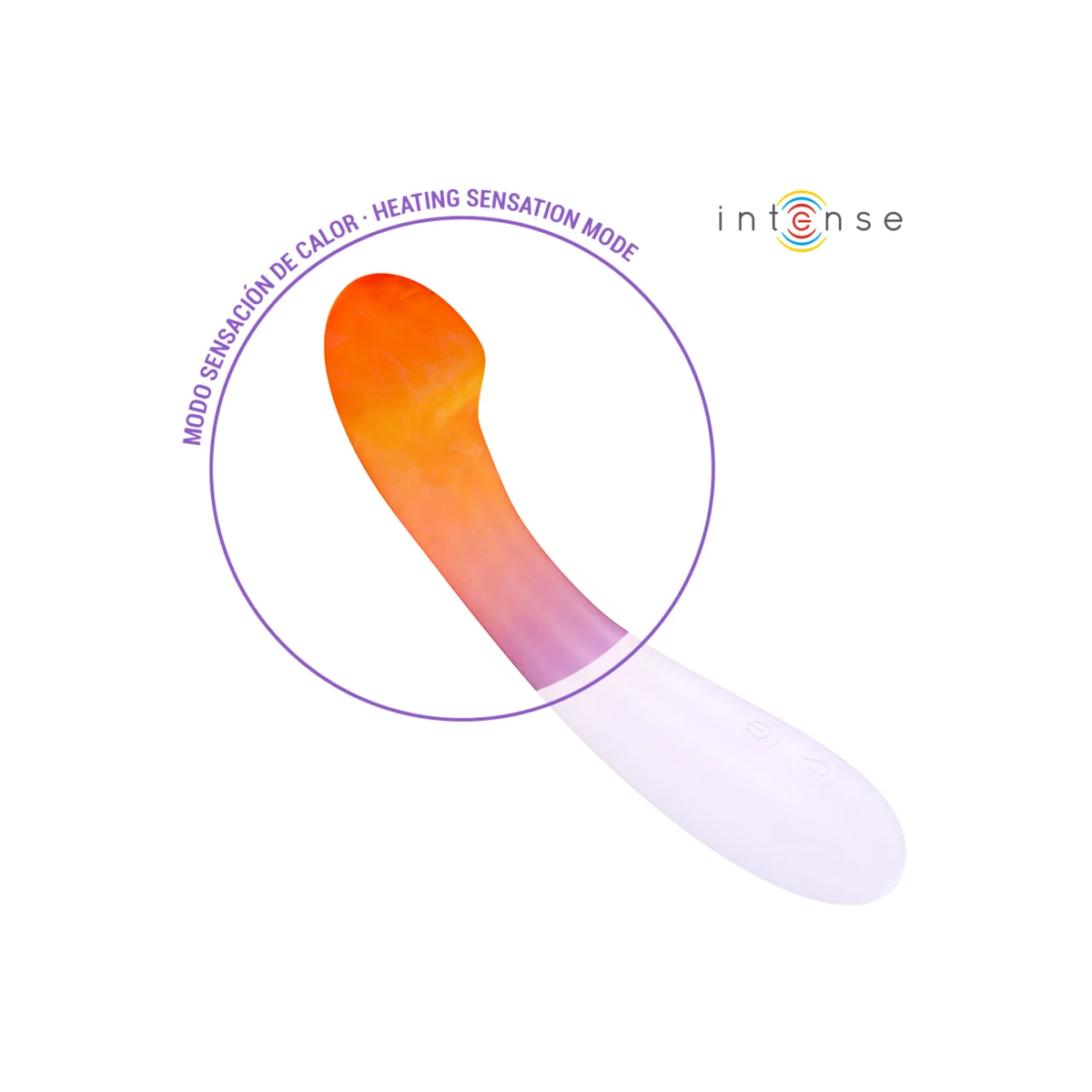 BECKY VIBRATOR 19 CM HEIZBAR 7 VIBRATIONEN LILA VON INTENSE FUN