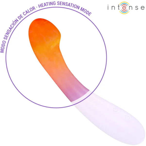 BECKY VIBRATOR 19 CM HEIZBAR 7 VIBRATIONEN LILA VON INTENSE FUN