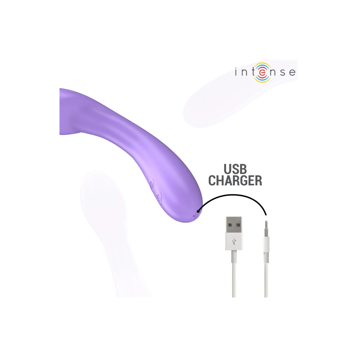 BECKY VIBRATOR 19 CM HEIZBAR 7 VIBRATIONEN LILA VON INTENSE FUN