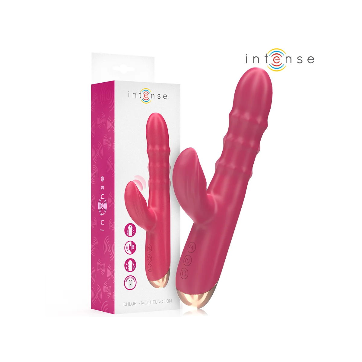 CHLOE MULTIFUNKTIONSVIBRATOR 3 IN 1 ROT VON INTENSE FUN