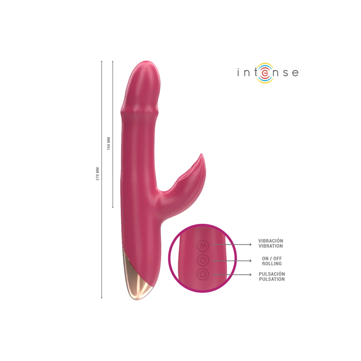 CHLOE MULTIFUNKTIONSVIBRATOR 3 IN 1 ROT VON INTENSE FUN