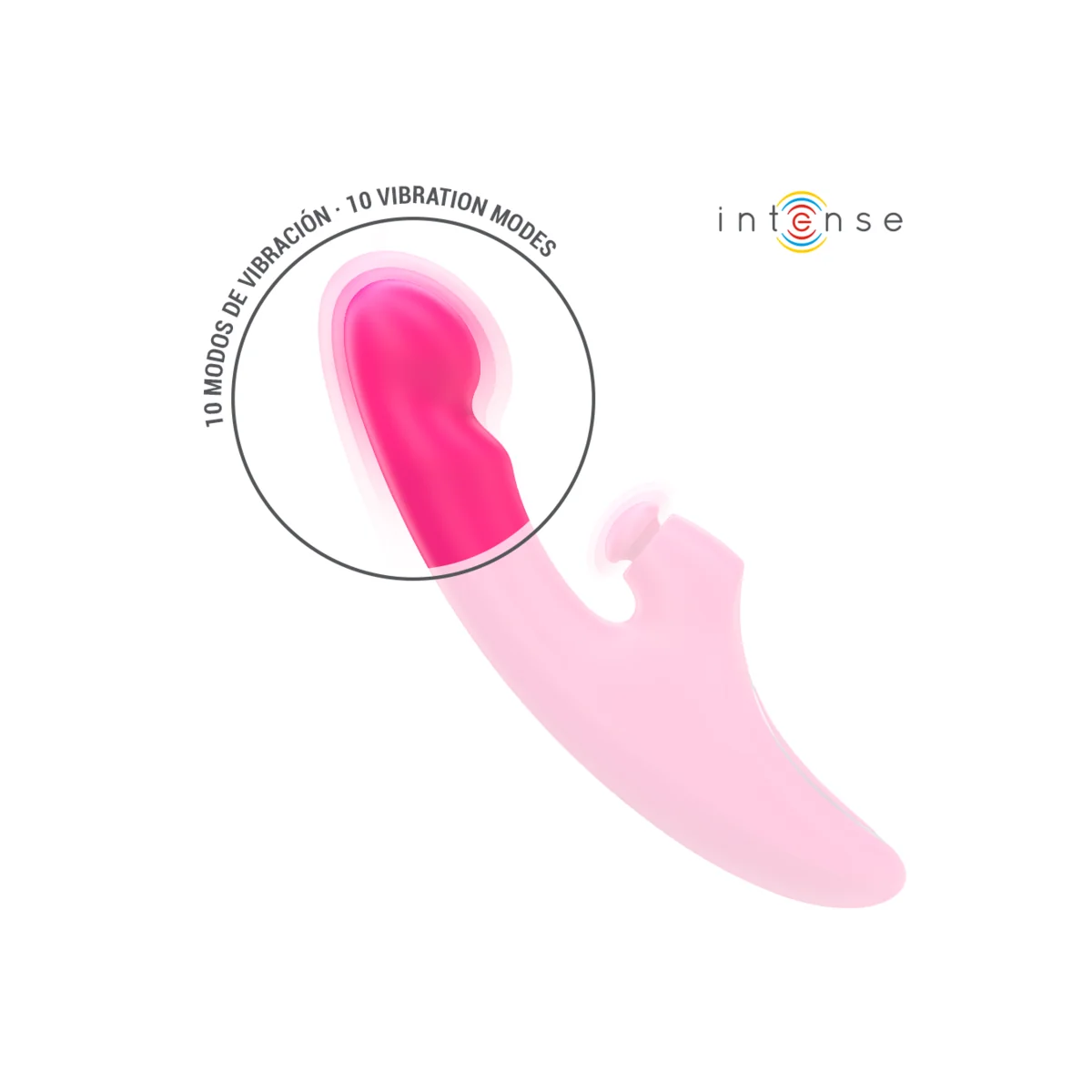 EMI VIBRATOR 13,5 CM MULTIFUNKTION 3 IN 1 10 VIBRATIONEN ROSA VON INTENSE FUN