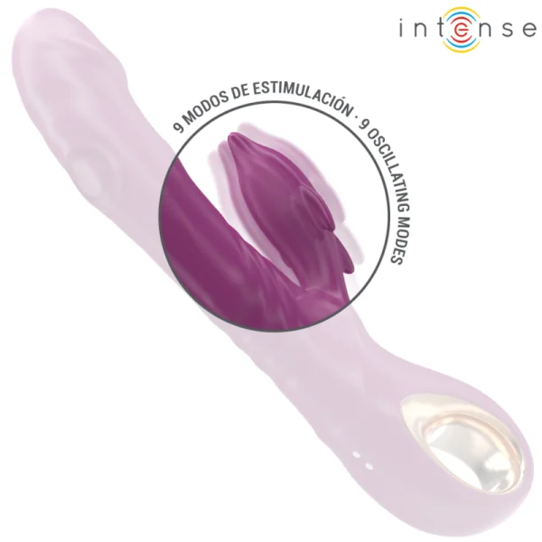 HALLE MULTIFUNKTIONSVIBRATOR MIT DELFIN-STIMULIERENDER ZUNGE LILA VON INTENSE FUN