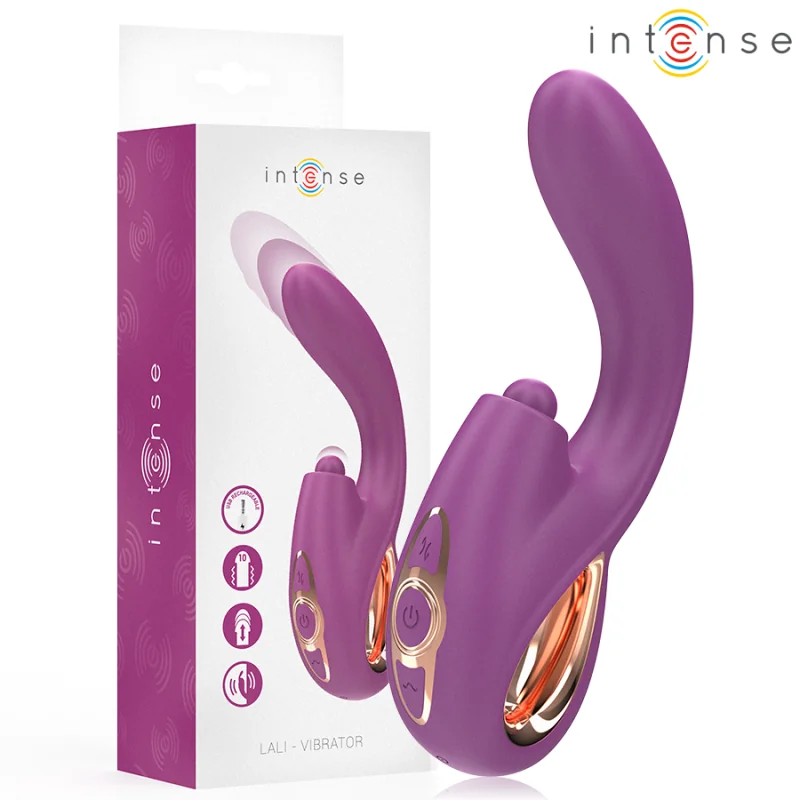 LALI MULTIFUNKTIONS-G-PUNKT-VIBRATOR TAPPING & STOSS & VIBRATION LILA VON INTENSE FUN