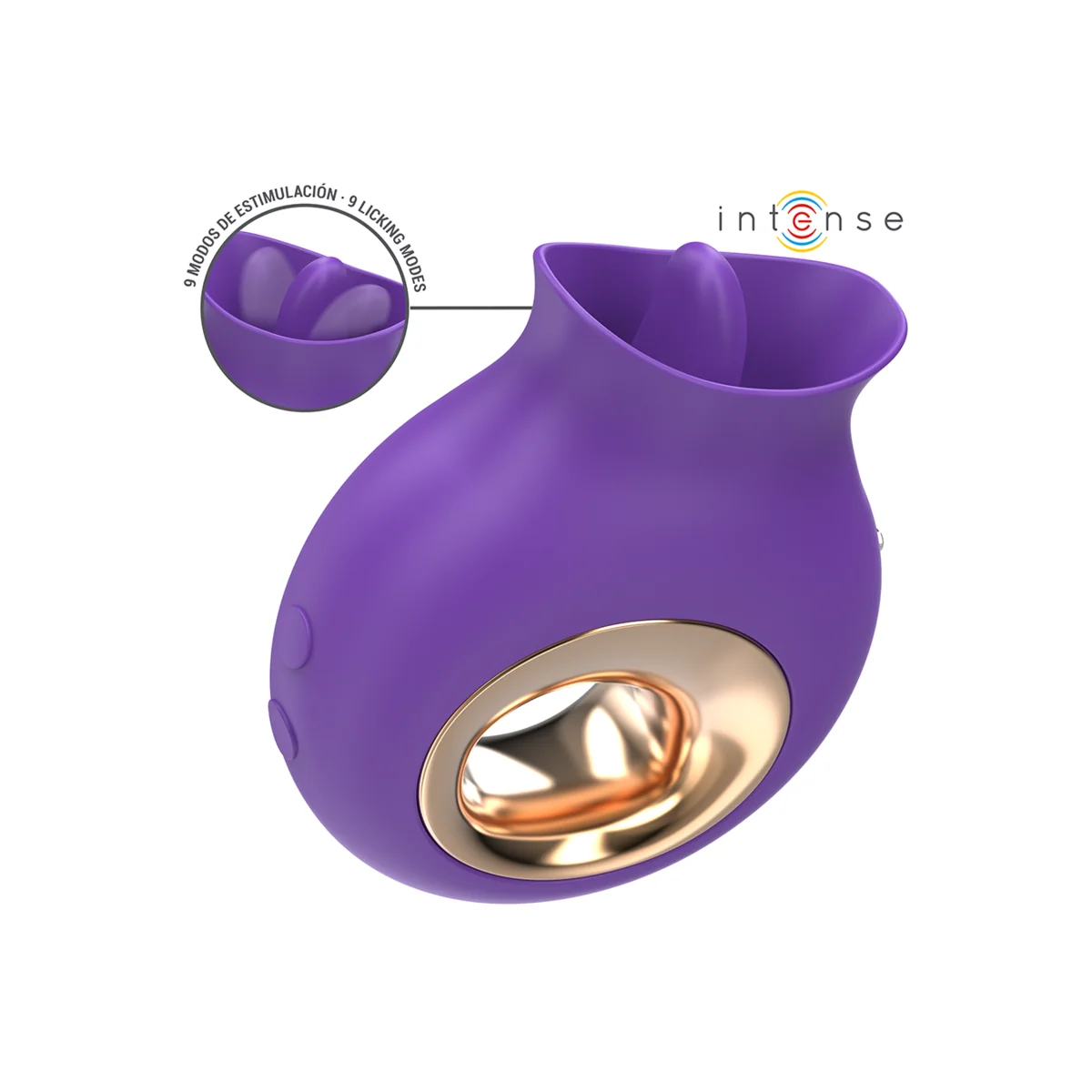 TULI KLITORISSTIMULATOR 9 VIBRATIONEN & 9 OSZILLATIONEN LILA VON INTENSE FUN