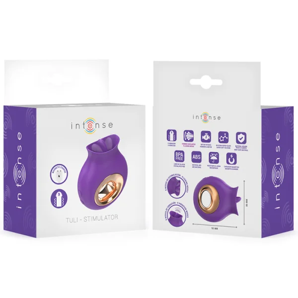 TULI KLITORISSTIMULATOR 9 VIBRATIONEN & 9 OSZILLATIONEN LILA VON INTENSE FUN