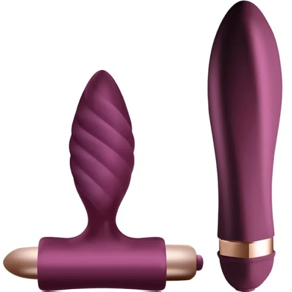 DESIRE KIT TWISTED VIBRATOR + ANALPLUG VON CLIMAXIMUM