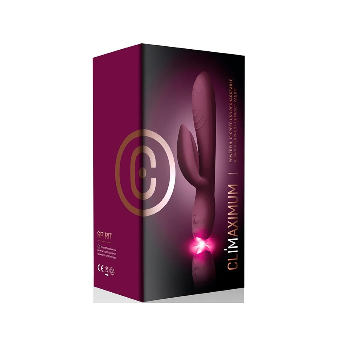 SPIRIT RABBIT VIBRATOR MIT LED-LICHTERN VON CLIMAXIMUM