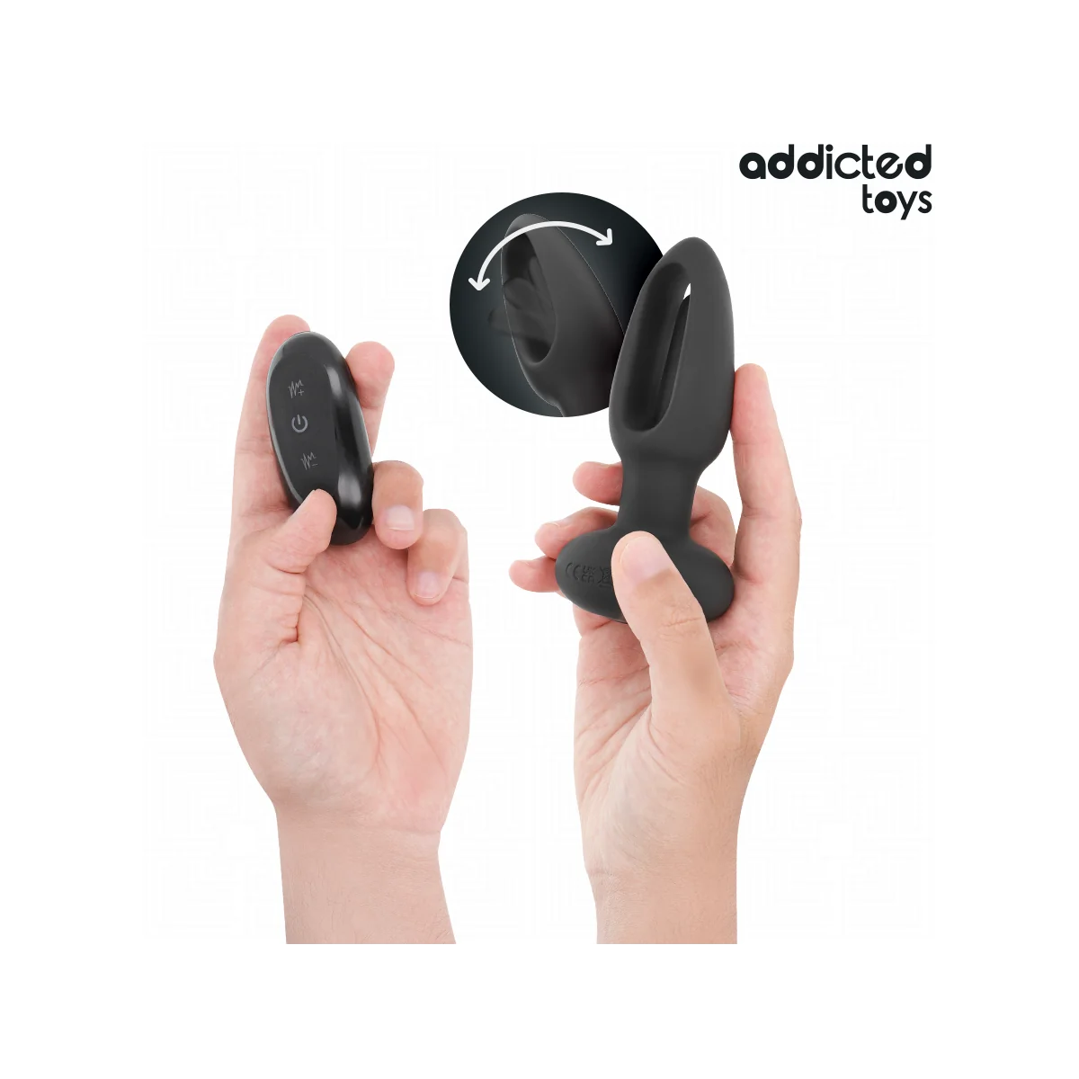 ANALPLUG MIT VIBRIERENDER ZUNGE UND MIT FERNBEDIENUNG VON ADDICTED TOYS