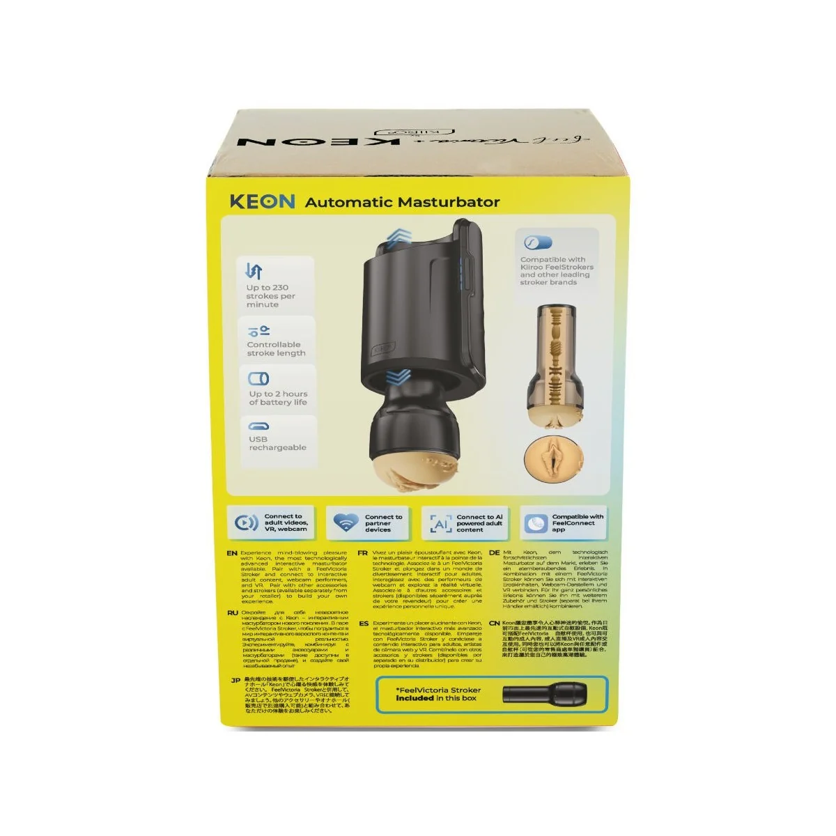 KEON WIFI COMBO VICTORIA JUNE AUTOMATISCHER MASTURBATOR + FEEL STROKER VON KIIROO