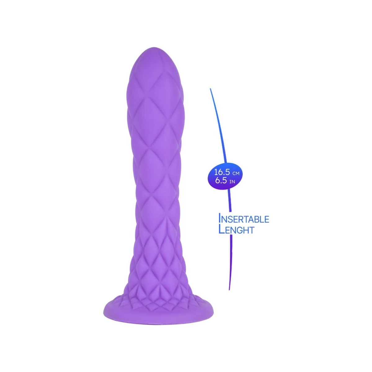DREAMY DILDO FANTASY FLÜSSIGSILIKON THERMOREAKTIV VIOLETT 18,5 CM VON SILEXD