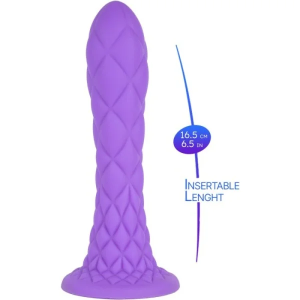 DREAMY DILDO FANTASY FLÜSSIGSILIKON THERMOREAKTIV VIOLETT 18,5 CM VON SILEXD