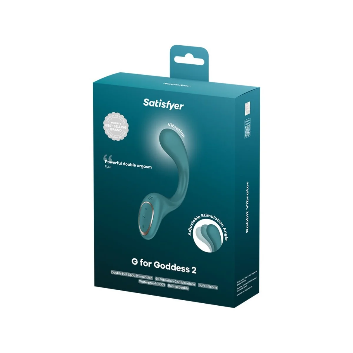 G FOR GODDESS 2 HASE-VIBRATORFLASCHE GRÜN VON SATISFYER VIBRATOR