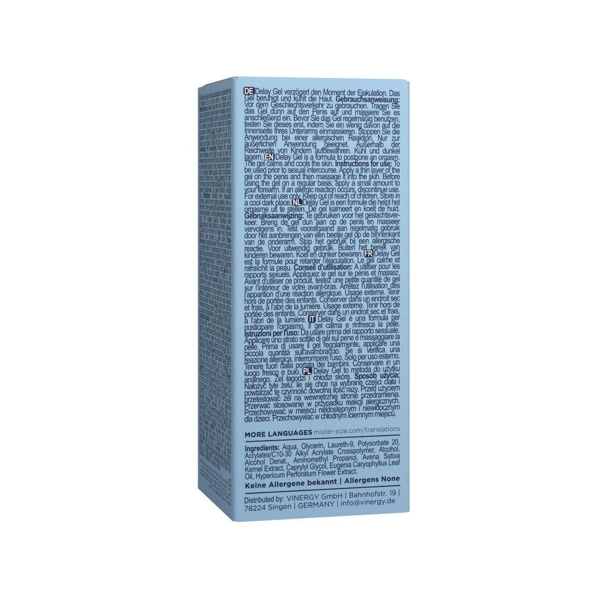 VERZÖGERUNGSGEL 50 ML VON MISTER SIZE